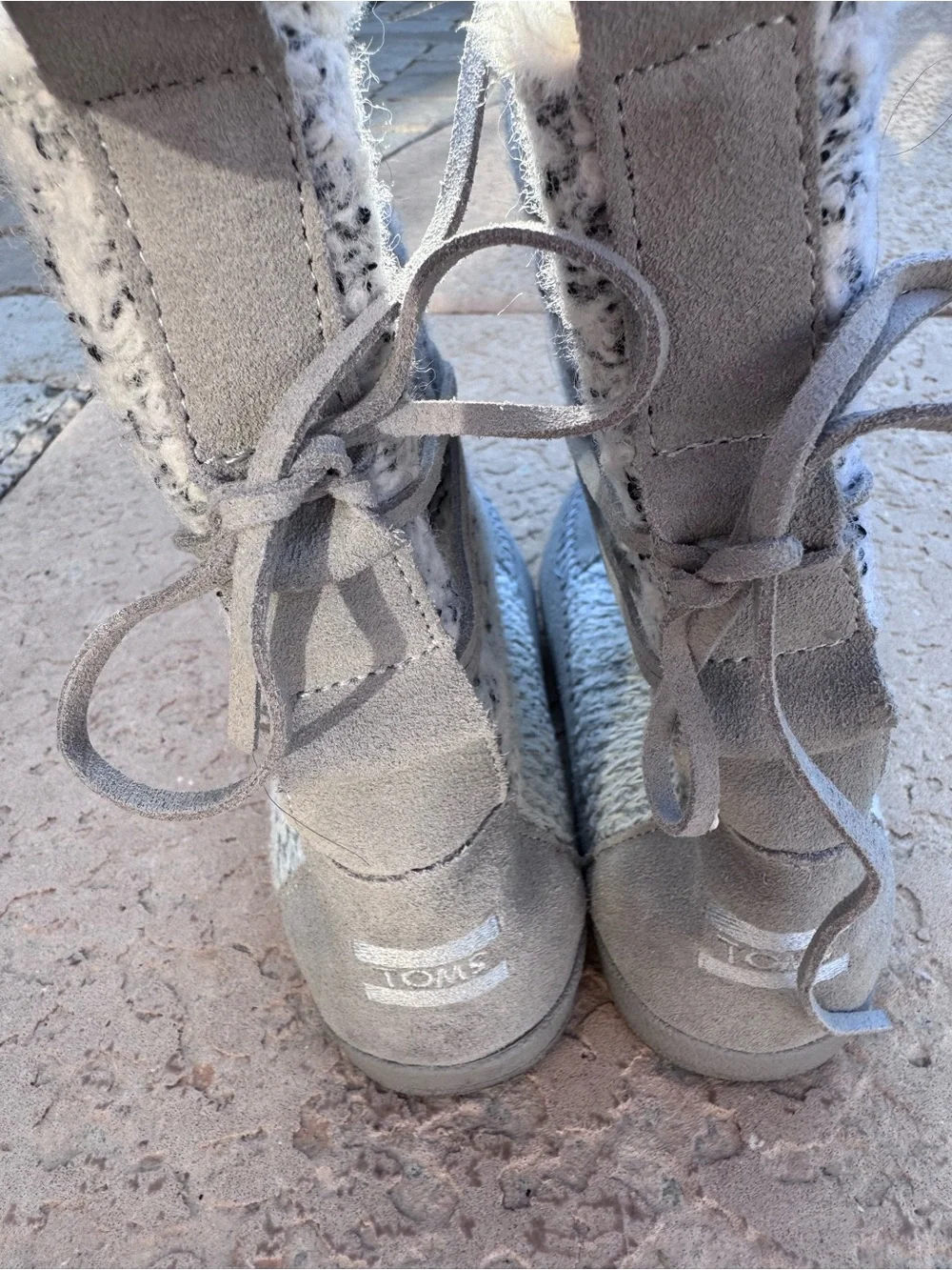 TOMS Women's Nepal boot Drizzle Grey Suede US Size 7
